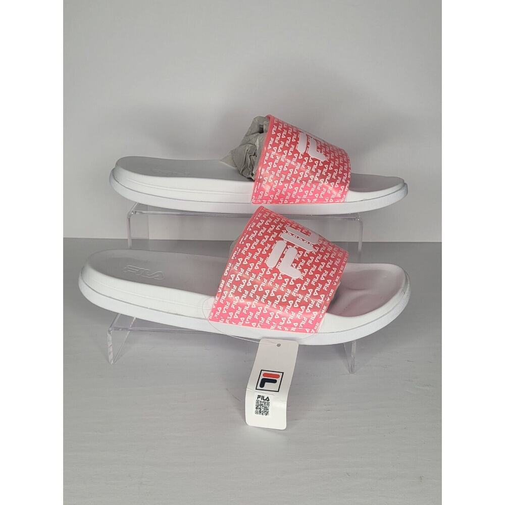 Fila Women’s Pink Slides Size 10 Drifter‎ Lux Repeat NWB